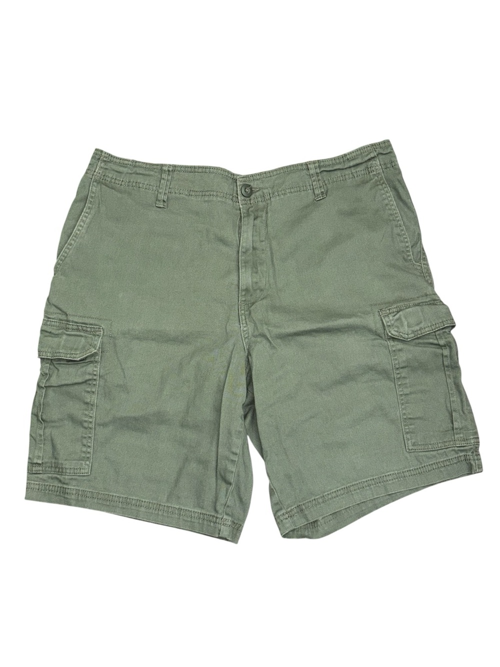 green cargo shorts